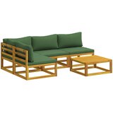  Set sofe 5 kom. Prirodna Čvrsto drvo akacije | shoptok.hr