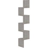  Zidne kutne police boja betona 19x19x123 cm konstruirano drvo | shoptok.hr