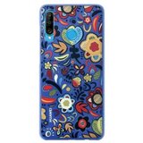 Huawei Original silikonski ovitek floral za p30 lite - moder Cene