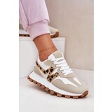 Boto Sneakers Sports Shoes Women's Leopard Beige Kalelia | shoptok.hr
