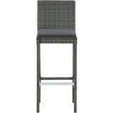  5-dijelni vrtni barski set s jastucima sivi | shoptok.hr