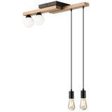  Visilica na sajli CORTINA 2xE27/15W/230V + 2xG9/5W/230V crna/hrast | Eponuda.com