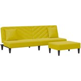 vidaXL 2-dijelni set sofa s jastucima žuti baršunasti Cijene