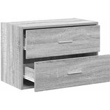  Ormarić s 2 ladice boja hrast 60x31x40 cm konstruirano drvo Siva | shoptok.hr