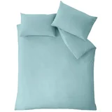 Modra posteljnina za zakonsko posteljo 200x200 cm So Soft –
