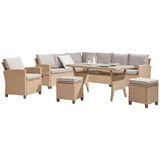 Lounge Garnitura Porto-multi, Svetlo Rjava, 6-Delni Set