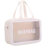 INF Velika toaletna torba iz PU usnja, nepremočljiv potovalni organizator White, (21639265) | Shoptok.si