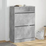 The Living Store Omarica za čevlje z 2 predaloma betonsko siva 80x34x116 cm - Omara Za Čevlje, (21826814)