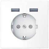 Merten SCHUKO vtičnica s polnilnikom USB anth MEG2366-6034, (21225425) | Shoptok.si