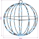  Lopta 2 kom. Hladna bijela 30 x 30 x 32 cm Metal | shoptok.hr