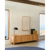 Kave Home Črna/v naravni barvi namizna svetilka s kovinskim senčilom (višina 48,5 cm) Catlar – | Shoptok.si