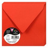 Clairefontaine kuverte Pollen 140x140mm 120gr coral red 1/20 | shoptok.hr