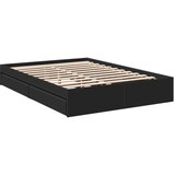  Okvir za krevet s ladicama crni 120x190 cm konstruirano drvo | shoptok.hr