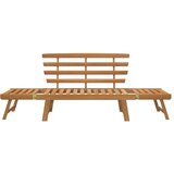 vidaXL Vrtna klupa 2-u-1 190 cm od masivnog bagremovog drva | shoptok.hr