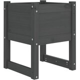 Maison Chic Visoka greda - Greda - Cvetlični Lonec siva 40x40x52,5 cm trdna borovina, (21789593) Cene
