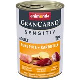 Animonda GranCarno Adult Sensitive 24 x 400 g - Puran in krompir Cene