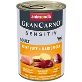 Animonda GranCarno Adult Sensitive 24 x 400 g - Puran in krompir