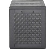 vidaXL Vrtna škatla 180 L črna PP | Shoptok.si