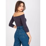 BASIC Feel Good Blouse-RV-BZ-4692.22-graphite | Shoptok.si
