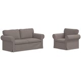  Set sofe 2 pcs Sivo-smeđa 175 x 82 x 80 cm tkanina | shoptok.hr