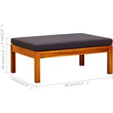  Klop z mizico in stolčki za noge trden akacijev les, (20657981) | Shoptok.si