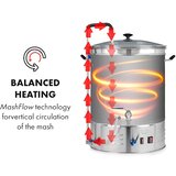 Klarstein Brauheld Pro, kotel za slajenje, 3300 W, 70 l, 30 - 100 ° C, obtočna črpalka, nerjaveče jeklo | Shoptok.si