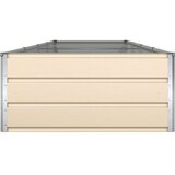  Cvetlično korito Slonokoščena 385 x 100 x 45 cm Cinkana jeklena, (5000207759) | Shoptok.si