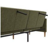Støraa Zelena žametna raztegljiva sedežna garnitura 207 cm Lilly – | Shoptok.si