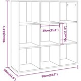 Ormarić Knjižna omara rjav hrast 98x30x98 cm, (20704896) | Shoptok.si