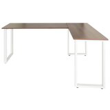 MID.YOU Kotna Pisalna Miza Workspace Basic I, Barva Oreha, Bela | Shoptok.si