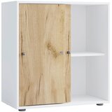P & B ARHIVSKA OMARA bela, medeni hrast | Shoptok.si