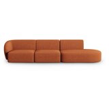 Milo Casa Sofa od šenila boja terakote s lijevim kutom 311 cm Paolo – | shoptok.hr