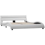  Posteljni okvir LED belo umetno usnje 140x200 cm, (20647082) | Shoptok.si