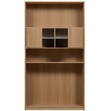 vtwonen Modularna knjižna polica v hrastovem dekorju v naravni barvi 264x243 cm Modulair – | Shoptok.si