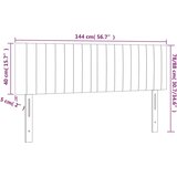  Uzglavlja ružičasta 144x5x78/88 cm baršunasta | shoptok.hr