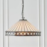  Endon 64147 - Luster na lancu Tiffany FARGO 1xE27/60W/230V prečnik 50 cm | Eponuda.com