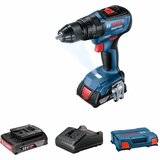 Bosch akumulatorska udarna bušilica GSB 18V-50 (18 V, 2 baterije, 2 Ah, Broj okretaja pri praznom hodu: 0 okr/min - 1.800 okr/min) + BAUHAUS jamstvo 5 godina na uređaje na električni ili motorni pogon Cijene