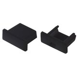  Set aluminijumski profil za LED trake 1m 15x6 mm crni | Eponuda.com