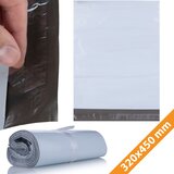 Rosfix Foliopaki Kurirski Beli 320 X 450 Mm 100 Kosov – Močna LDPE Folija, Samolepilni Trak, Waterproof, (5000222773) | Shoptok.si