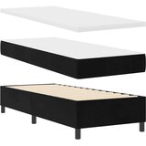  Krevet s opruga kutije s uzglavljem Crna 200 x 80 cm Baršun | shoptok.hr