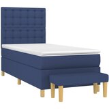  s oprugama i madracem plavi 80x200 cm od tkanine | shoptok.hr
