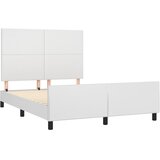  Okvir za krevet s uzglavljem bijeli 140x190 cm od umjetne kože | shoptok.hr