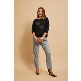 Marisse Black 3/4 Sleeve Sweatshirt | shoptok.hr