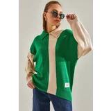 Bianco Lucci Women's Half Turtleneck Two Color Knitwear Blouse