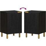 vidaXL Kopalniška omarica črna 38x33x58 cm iz umetnega lesa | Shoptok.si