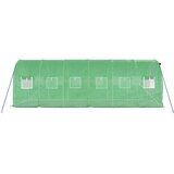  Staklenik s čeličnim okvirom zeleni 12 m² 6 x 2 x 2 m | shoptok.hr