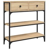  Konzolni stol boja hrasta sonome 72,5x25x75cm konstruirano drvo | shoptok.hr
