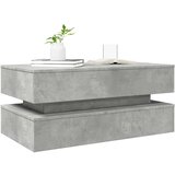 vidaXL Stolić za kavu s LED svjetlima siva boja betona 90 x 50 x 40 cm | shoptok.hr