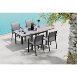 Amatio STOL aluminij svetlo siva, temno siva | Shoptok.si