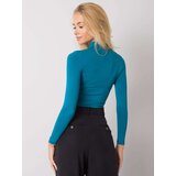 RUE PARIS Blouse-RV-BZ-5210.19-turquoise | Shoptok.si